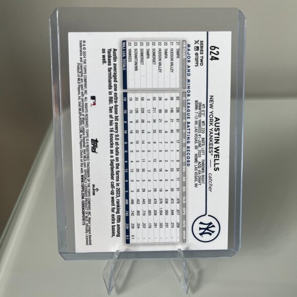 2024 Topps Series 2 - Austin Wells (RC) #624 - Picture 2 of 2